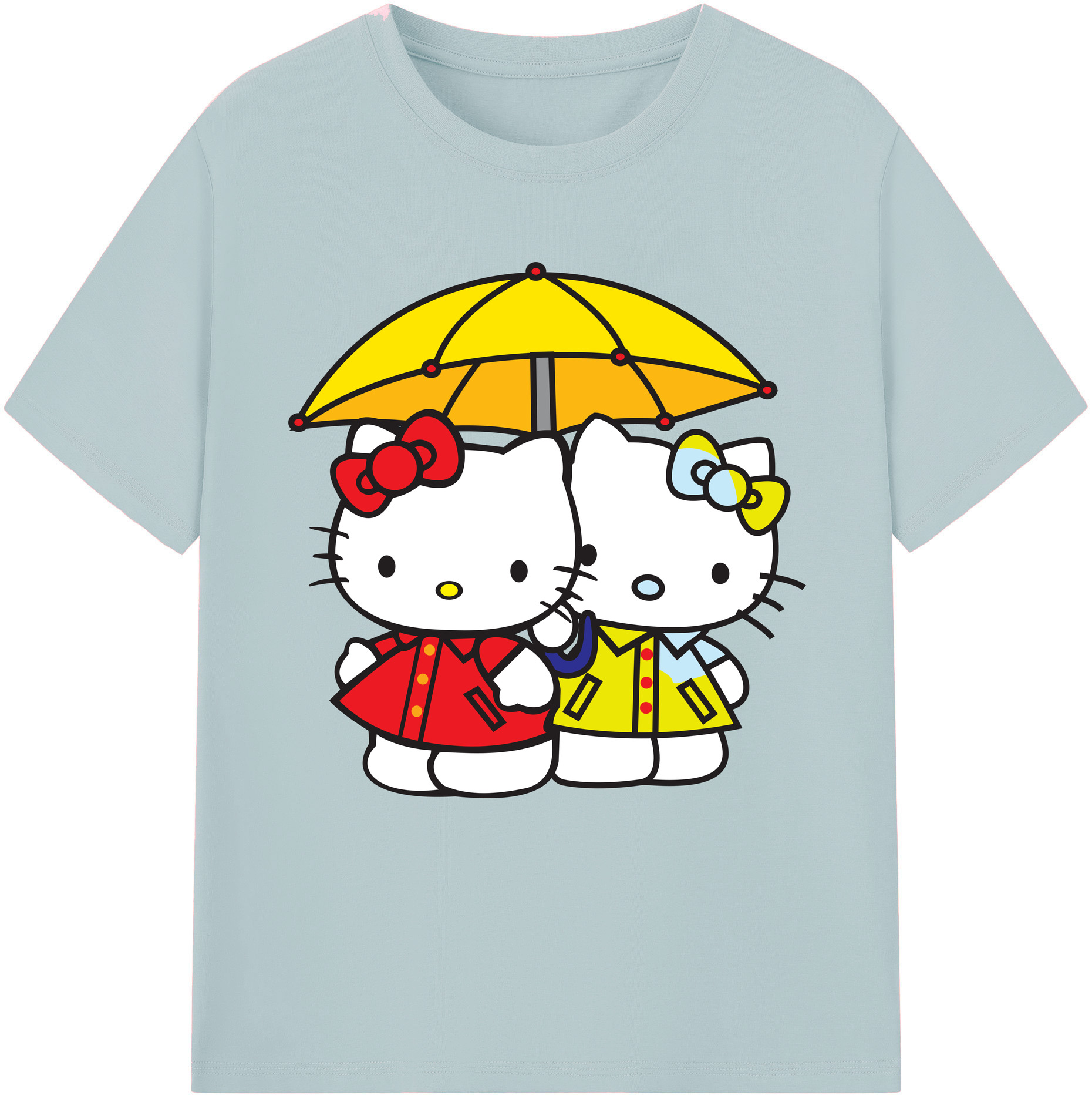 （画像用） Hello Kitty ハローキティ 綿100％半袖Tシャツ（フロントプリント）